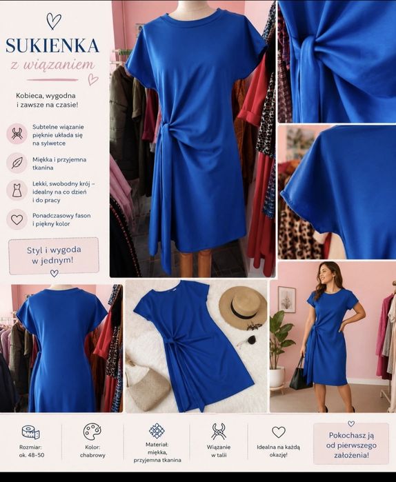 Idealna sukienka na lato rozmiar M/L