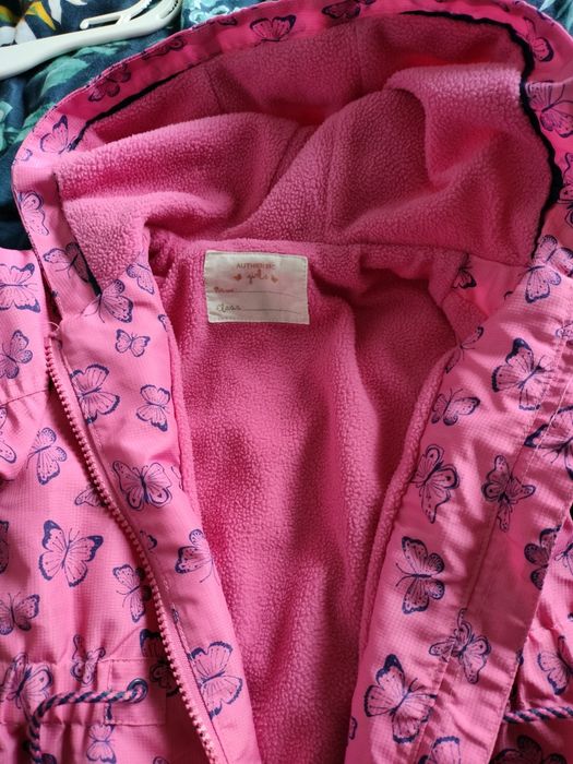 Kurtka parka dziewczęca r.86 Mothercare różowa