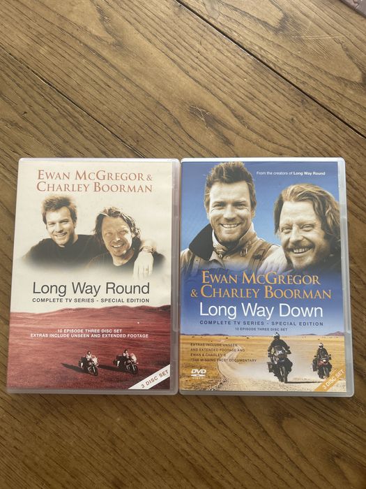 Long Way Round e Long Way Down DVD BMW GS