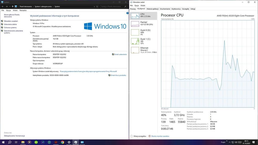Płyta główna Asus M5A97 R2.0 AM3+ ATX z procesorem AMD FX-8320