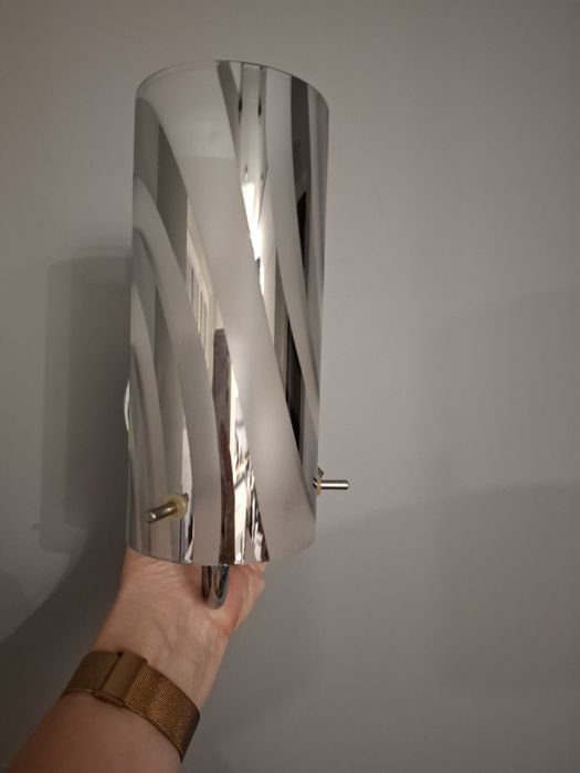 Lampa ścienna, szklany klosz