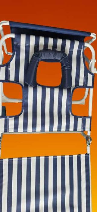 Espreguiçadeira de praia reclinável com guarda-sol – TIVOLI