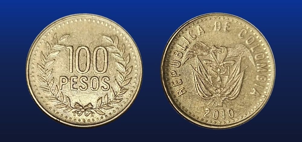 Moeda 100 pesos ano 2010