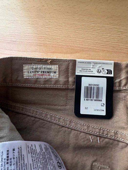 Calção Levi's Premium 100% algodão, novo com etiqueta
