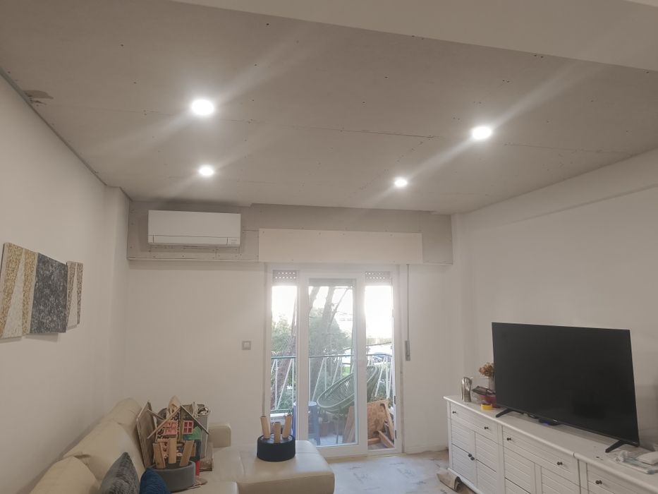 Remodelação de interiores, tetos falsos, divisória e pinturas
