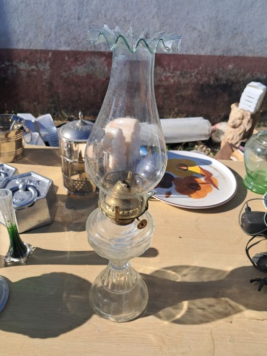 Candeeiro  de vidro a petróleo