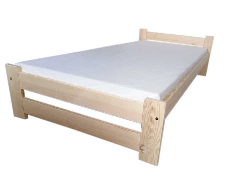 Łóżko z stelażem i materacem 90x200 80x200 Hotelowe