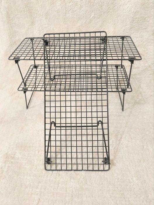 IKEA GREJIG Сталева полиця для взуття, складна, штабельована, 58x27x17