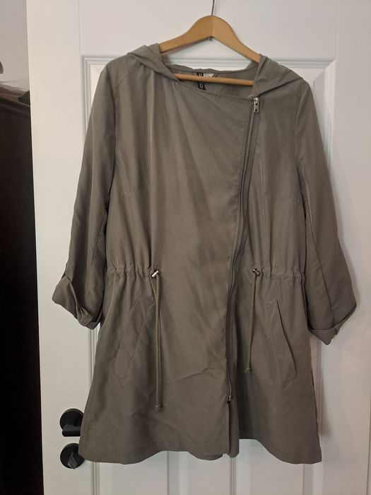 Narzutka parka kurtka khaki 38 M h&m