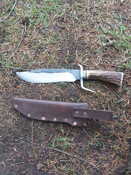 Nóż Bowie ręcznie kuty