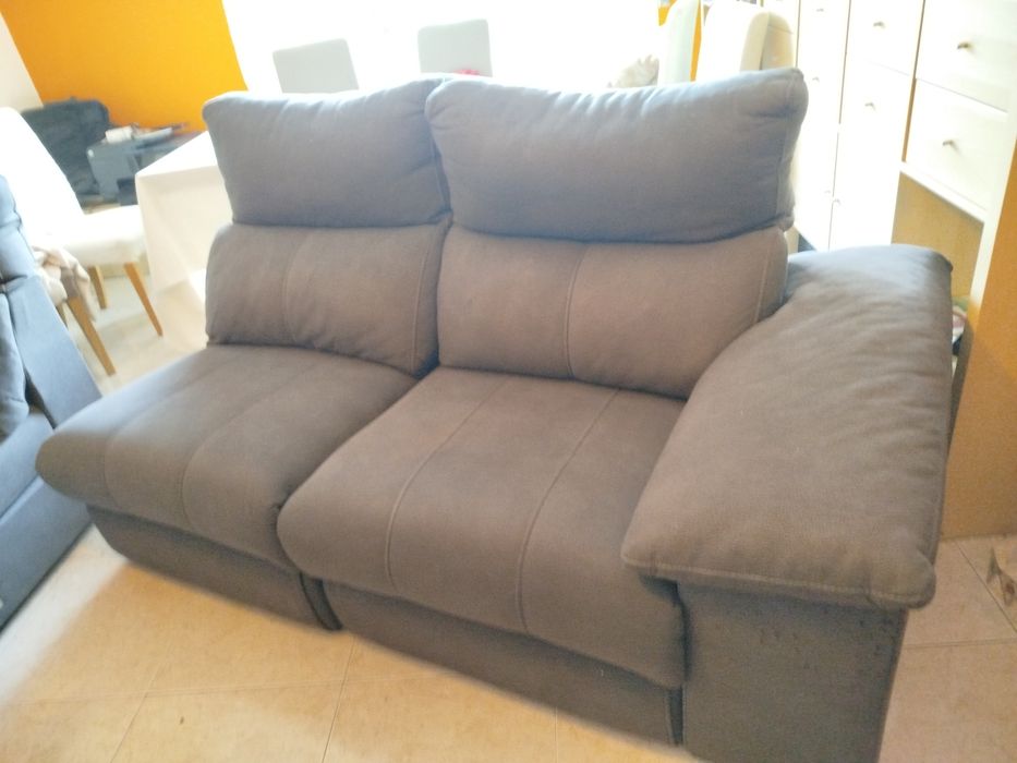 Sofá de 3 lugares ( 2 eléctr+chaise longue)