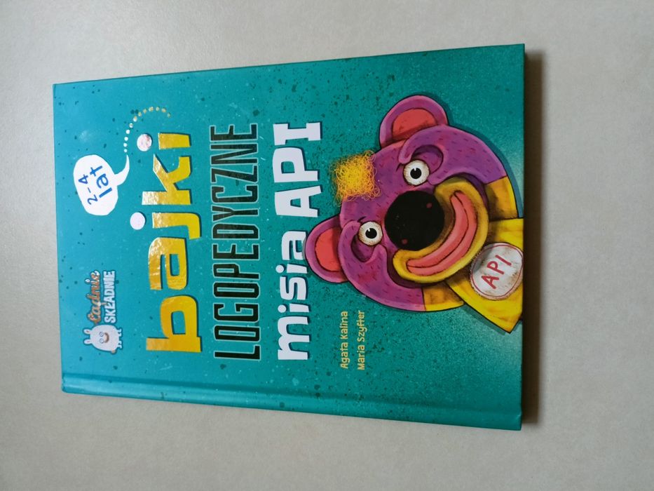 Książka dla dzieci bajki logopedyczne misia API