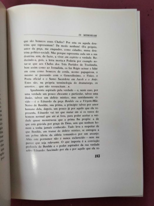 In Memoriam de José Régio
