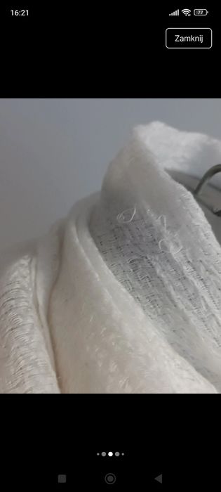 Piękny biały szal H&M