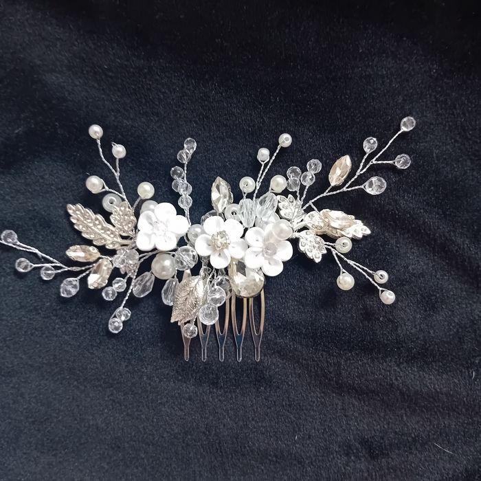 Komplet ozdób ślubnych do wlosow