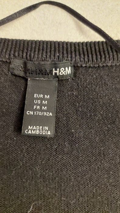 Sweter romby rękaw 3/4 H&M r. M