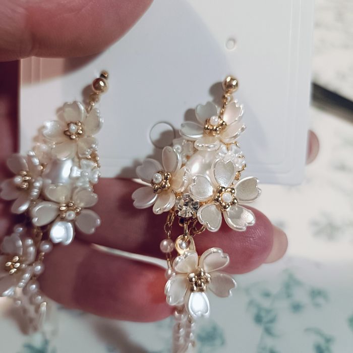 Kolczyki nowe kwiaty