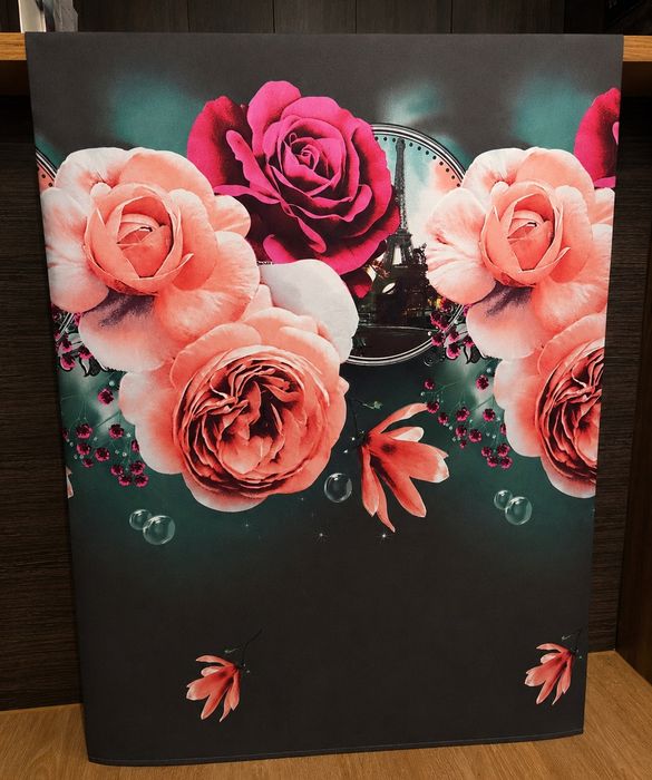 Prześcieradło Paryż i róże 180x230cm