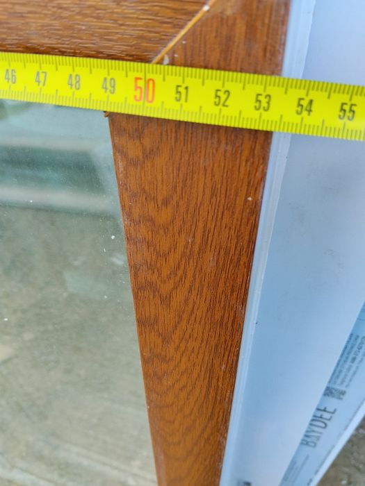 Okno pcv stałe antracyt lub złoty dąb 120 x 53