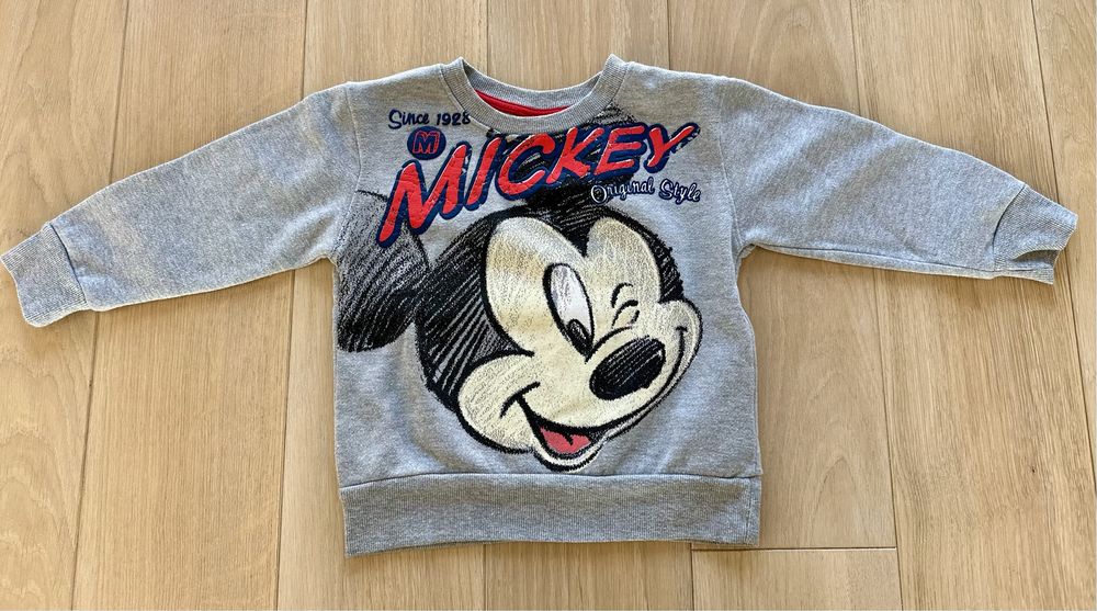 Bluza DISNEY MICKEY MOUSE dla chłopca dla dziewczynki rozm 98 (3 lata)