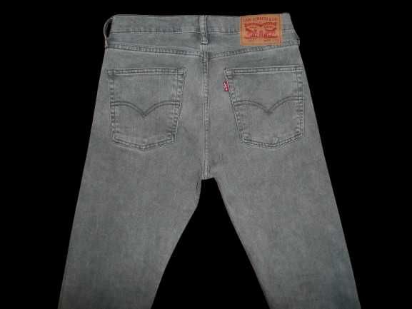 Spodnie dżinsy LEVIS 510 W28/L32=37,5/106cm rurki