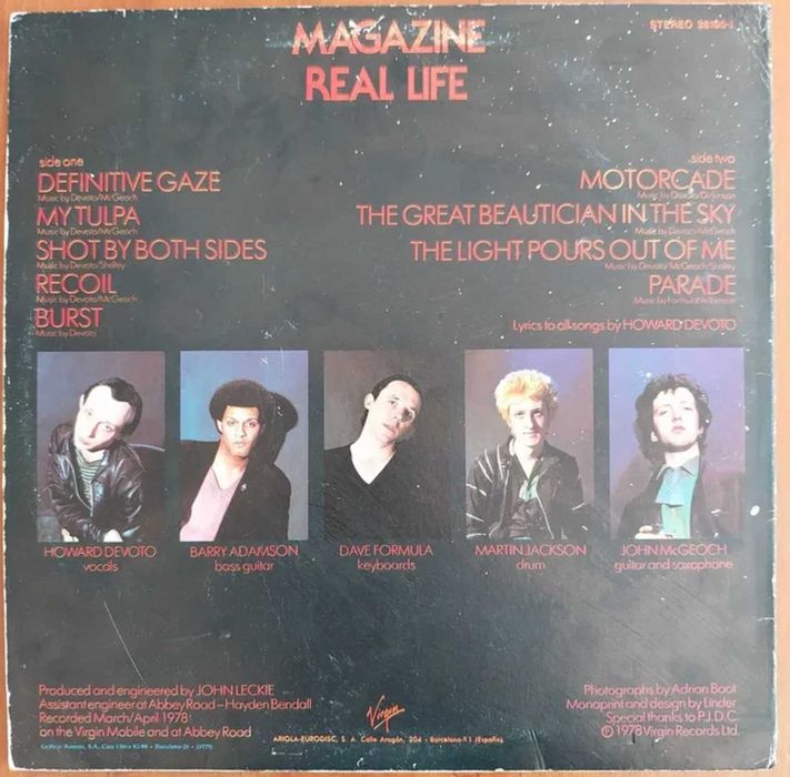 vinil: Magazine “Real life”