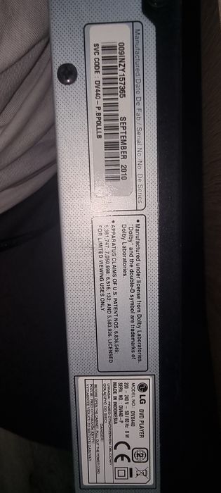 DVD player LG DVX440
