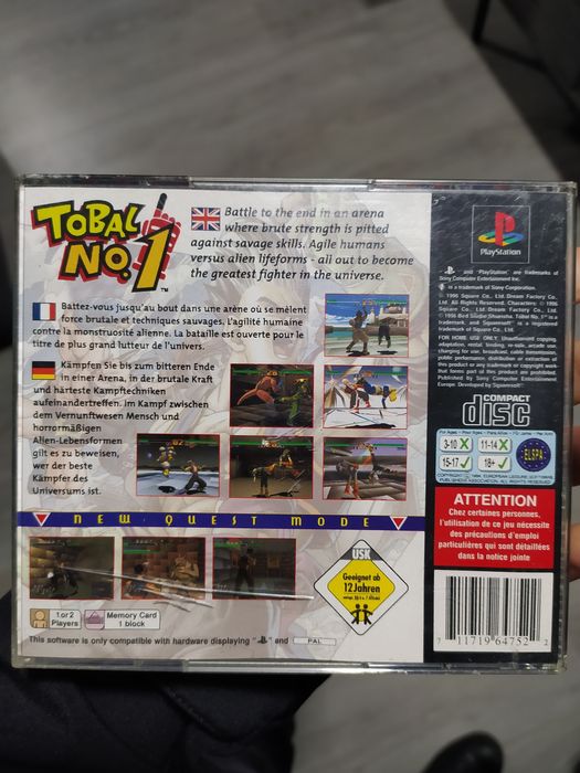 Tobal n1 ps1 playstation
