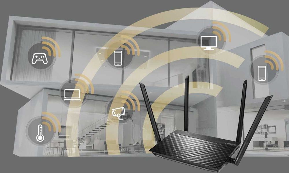 Asus dualband 1500 Mb/s Wi-Fi Mesh + USB + firewall + VPN, RT-AC59U