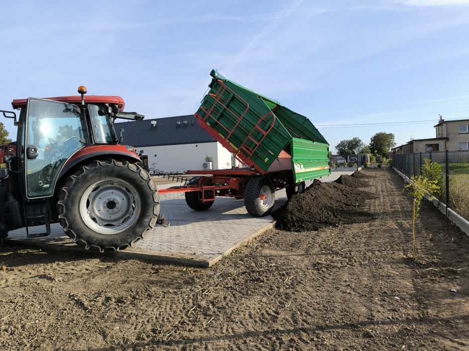 Usługi ogrodnicze glebogryzarka, kosiarka, równanie terenu kratą pod t