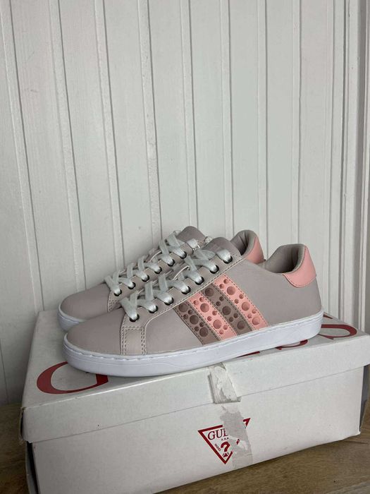 Trampki damskie Guess szare skóra org 37