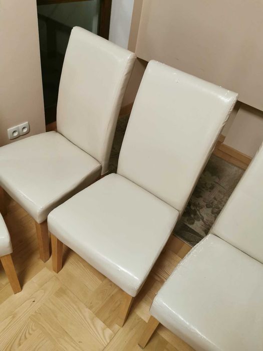 Komplet czterech krzeseł JYSK - Kolor ecru -  Warszawa