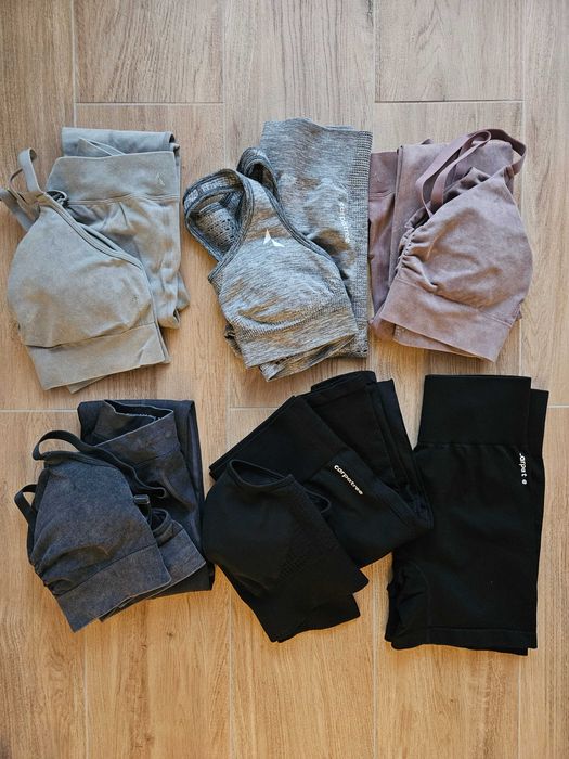 Carpatree Marble legginsy i stanik sportowe (3+2 komplety)