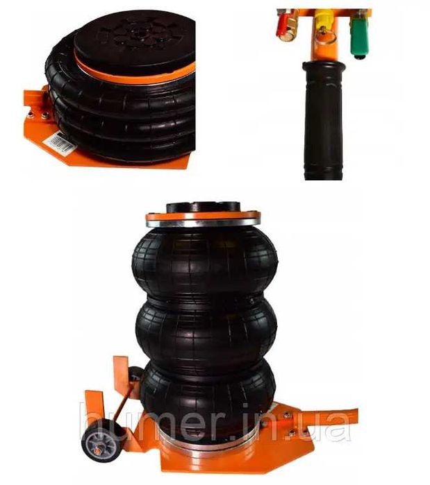 Домкрат пневматичний Presko 3,5Т, 130-405 мм, 3 пневмоподушки