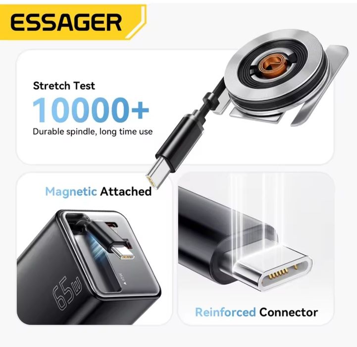 ESSAGER 65W блочок швидкісної зарядки