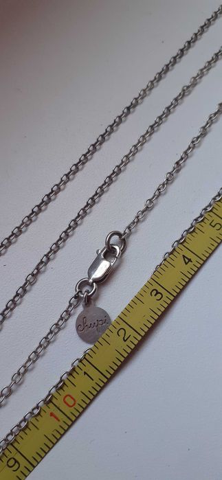 Wisiorek z łańcuszkiem dł. 76 cm srebro 925 sygnowane.