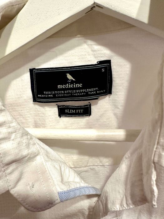 Koszula Medicine S slim fit biała elegancka basic