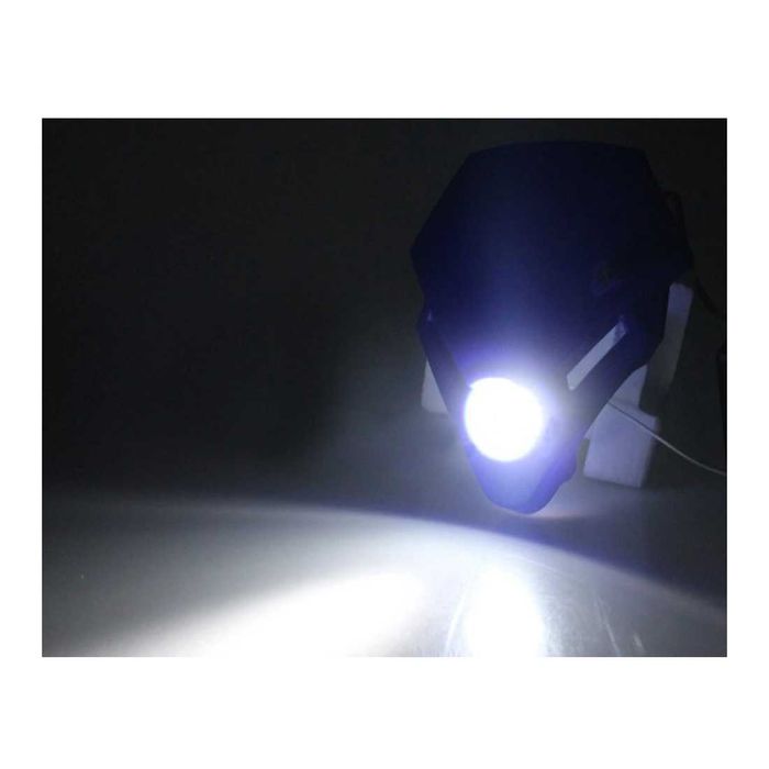 Farol LED Universal 12V para Moto - Motocross Enduro Supermoto Trail