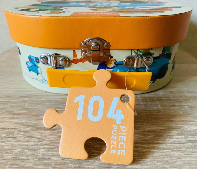 Пазл картонний у валізці MiDeer Гараж, 104 елементи (MD3078), вік 4+