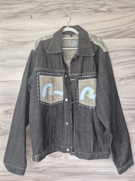 Колекційна джинсовка Evisu Lot 2003 з принтом Seagull / Y2K Vibe