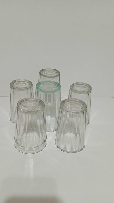 Стаканы граненные (6 шт). СССР. Склянки з гранованого скла