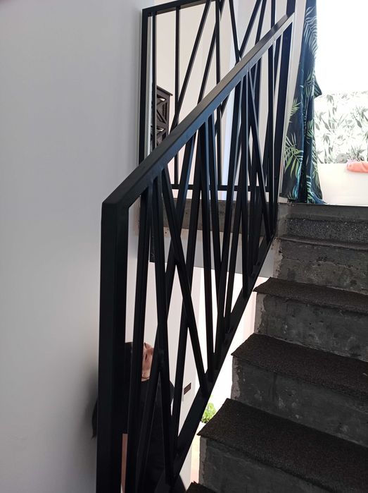 Balustrada wewnętrzna zewnętrzna loft nowoczesny styl schody balkon