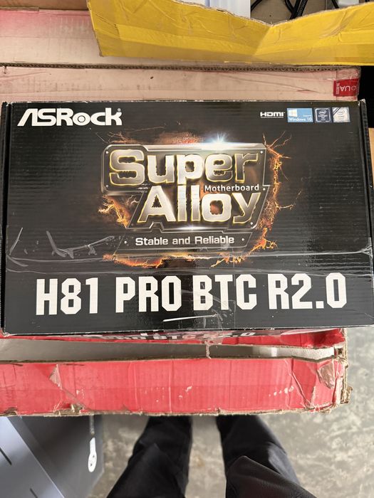 Материнка ASRock H81 Pro BTC