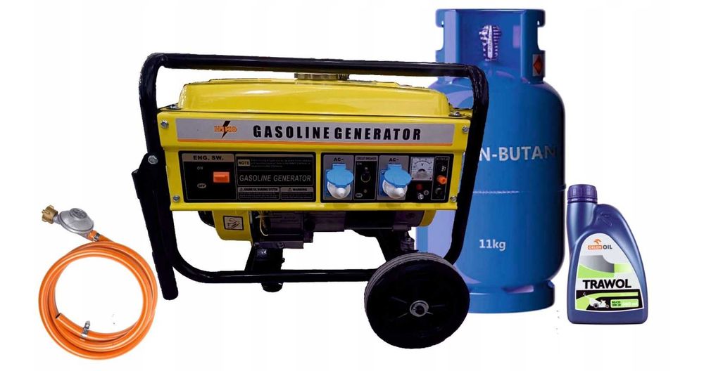 Генератор Бензин Газ HIKO BS3500R 3 кВт однофазний мідь, Новий