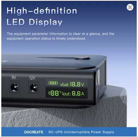 ДБЖ UPS 36Вт Doocreate DC1036L POE, USB, 5 9 12V  для роутера модема
