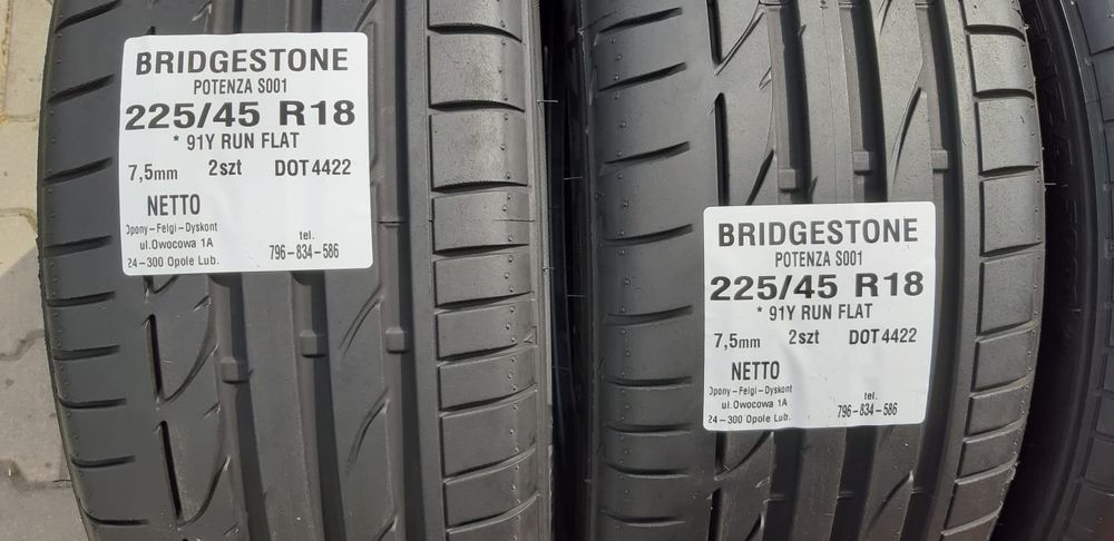 Opony Bridgestone 225/45 255/40 R18 RUN FLAT