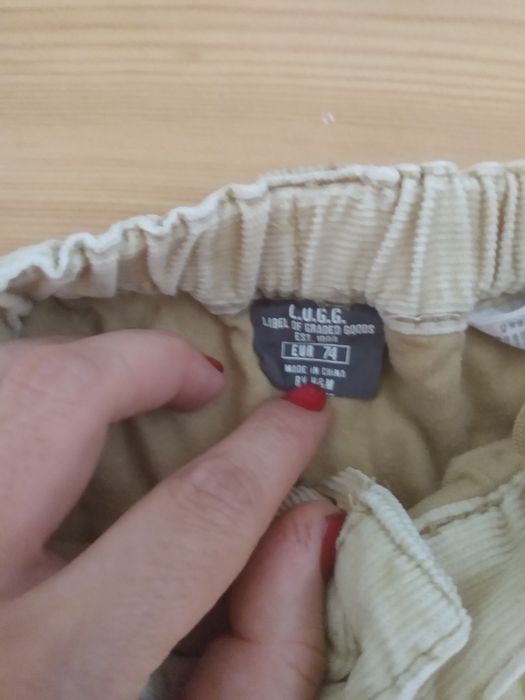 Sztruksowe spodnie niemowlęce r 74 L.O.G.G.