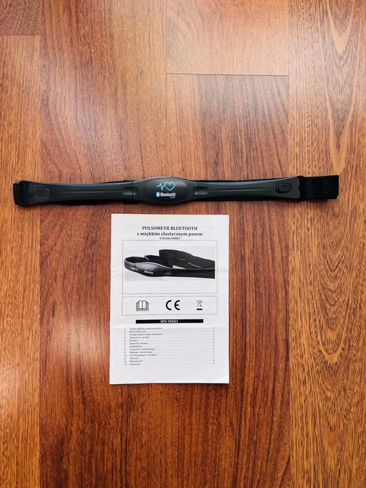 Pulsometr Bluetooth dla biegacza z miękkim elastycznym pasem 150188-HM