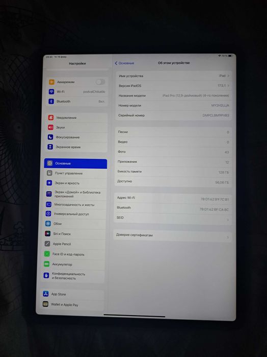 Ipad pro 12.9 4th