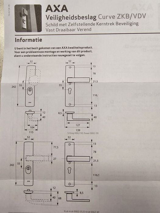 Klamka Vetrex Axa